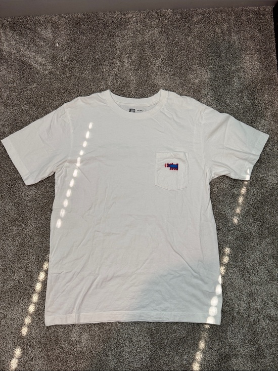 Uniqlo Other - Uniqlo Keith Haring White Pocket T-Shirt